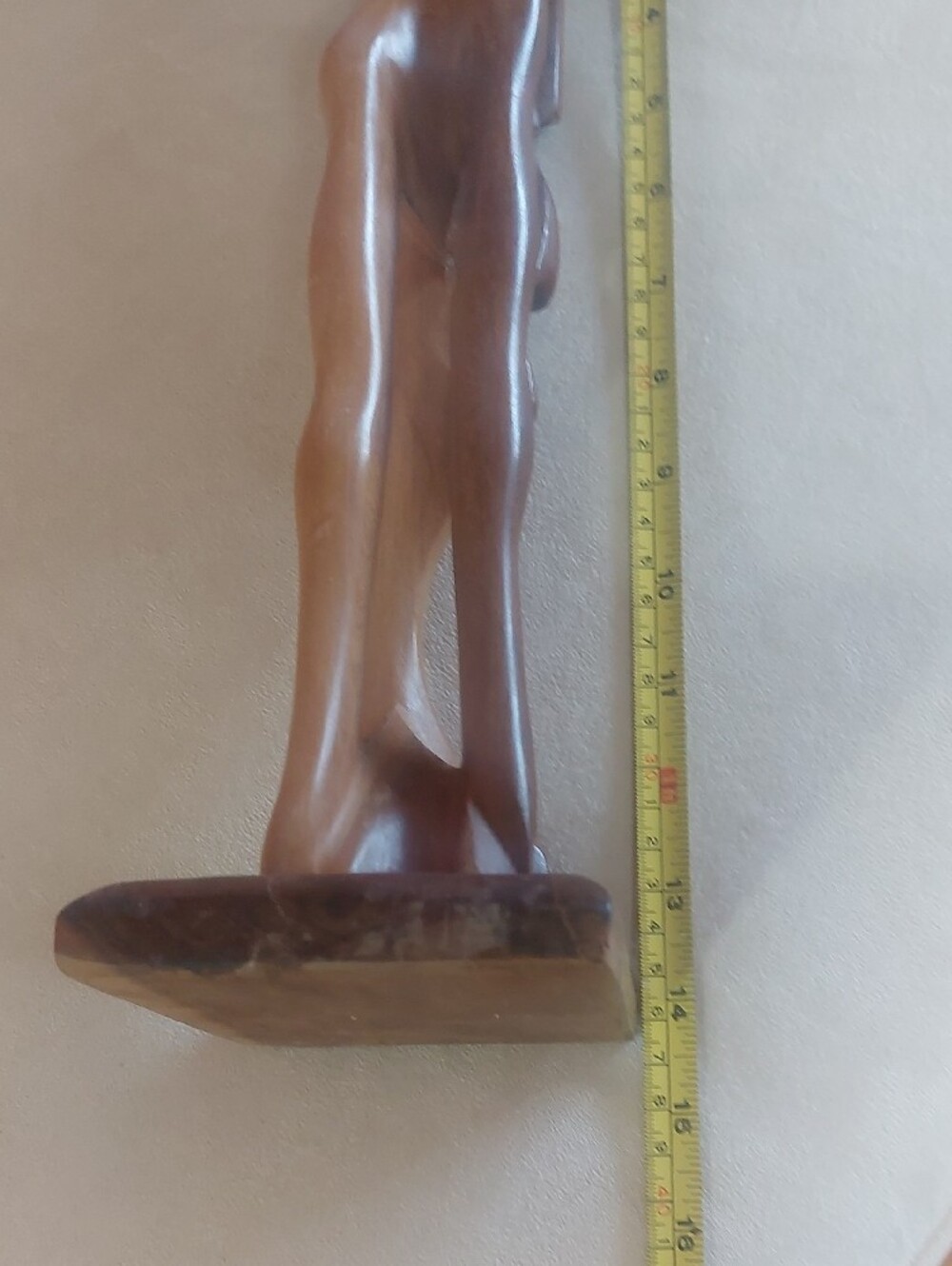 Handcrafted Brown Wooden Abstract Couple Sculpture - Home Art - Picture 8 of 12